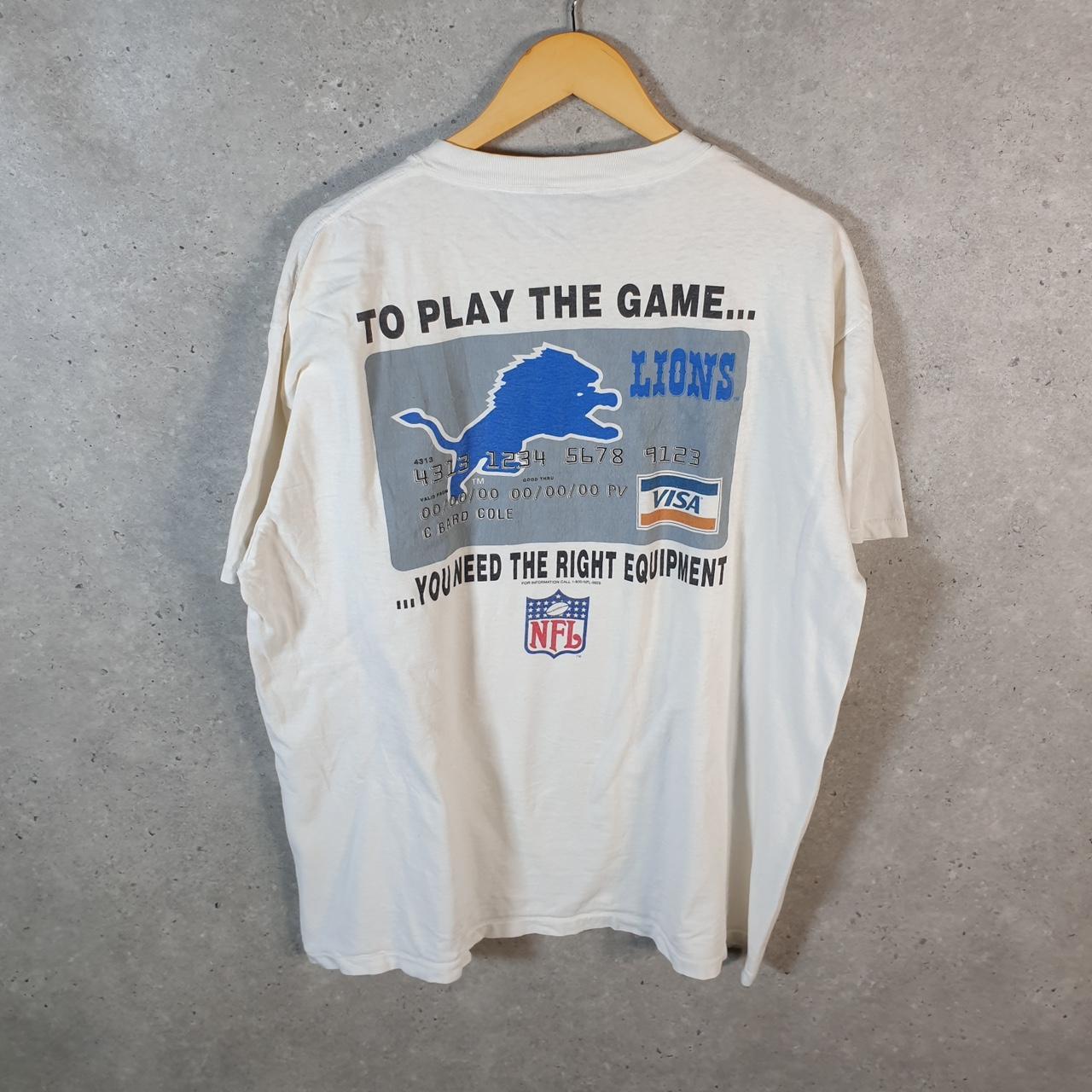 Vintage Oneita Power MBNA Visa NFL 90s USA Single Stitch T Shirt Men’s XL White