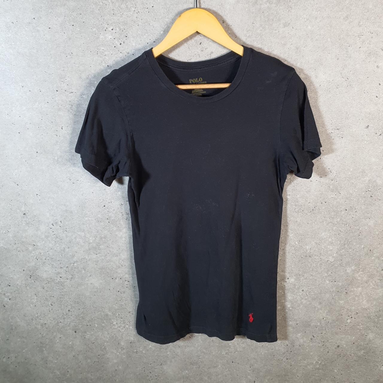 Vintage Ralph Lauren Polo T Shirt Men’s Small Black Embroidered Pony Slim Fit C9141