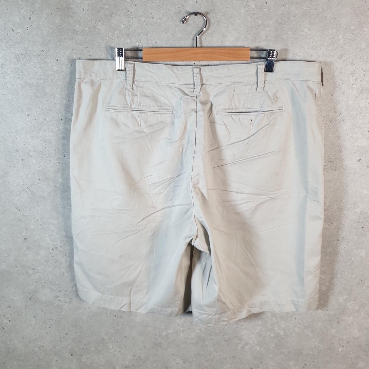 Vintage Ralph Lauren Polo Shorts Jorts Chino Cargo Men’s W40 Beige Baggy Cotton