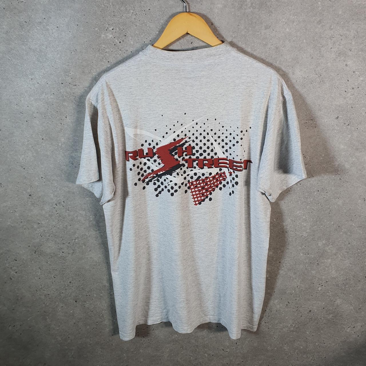Vintage Rush Street Augusta Sportswear 90s USA Single Stitch T Shirt Men’s XL Grey
