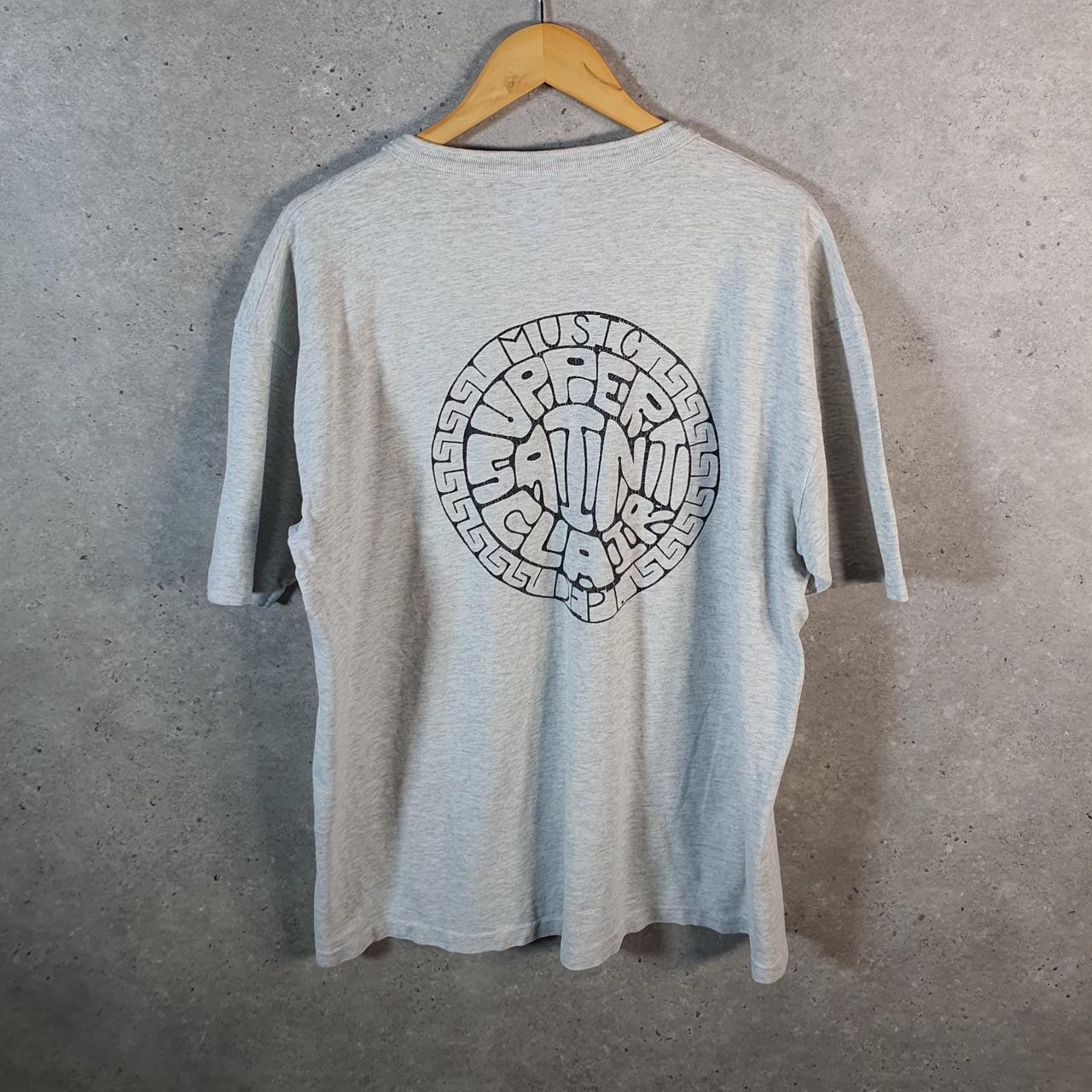 Vintage Cotton Deluxe Paws Music Graphic 90s USA Single Stitch T Shirt Men’s XL Grey