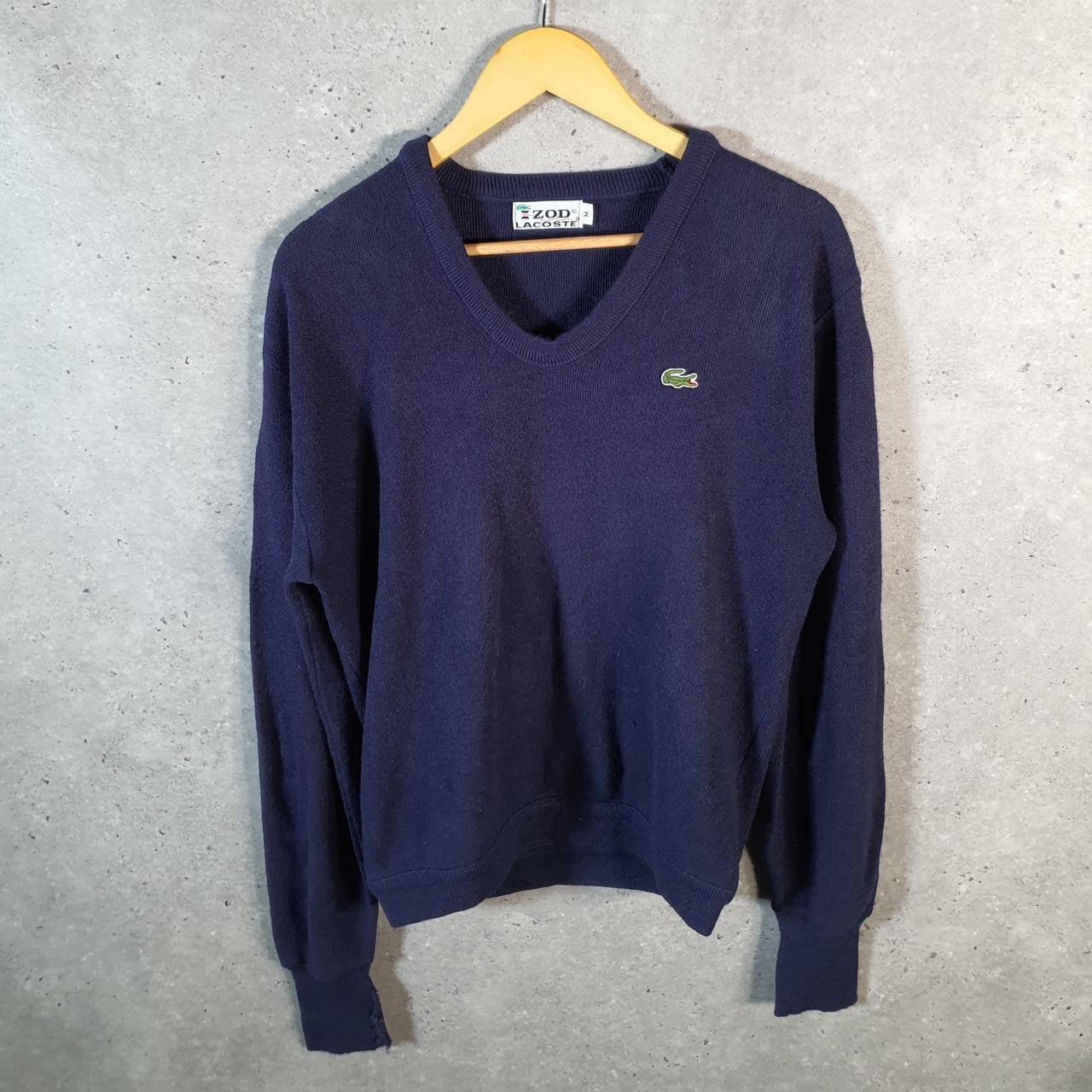 Vintage Izod Lacoste 90s Sweatshirt Men’s M Navy Blue Pullover Logo Y2K Jumper Logo