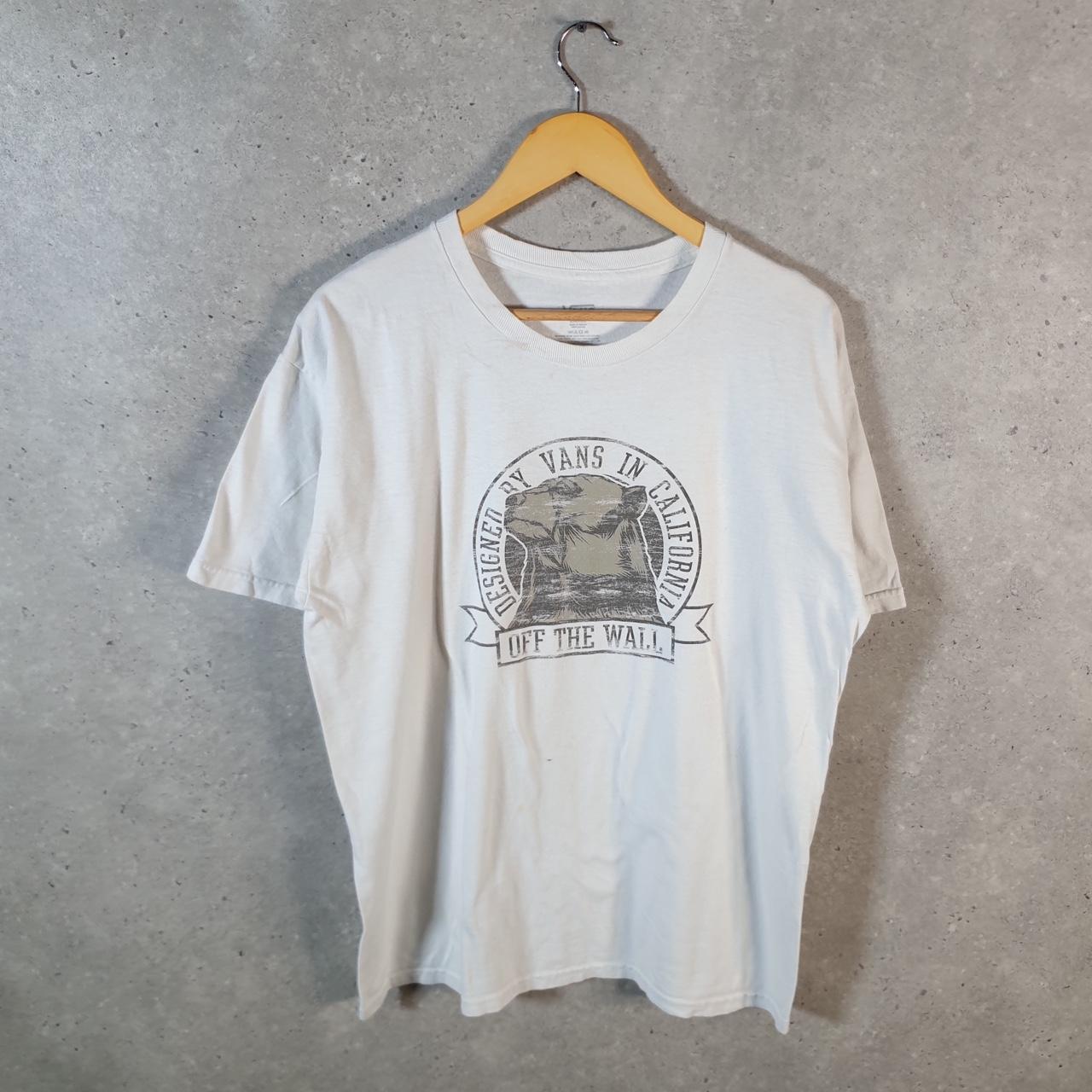 Vintage Vans Off the Wall California T Shirt Men’s Large White Athletic Casual