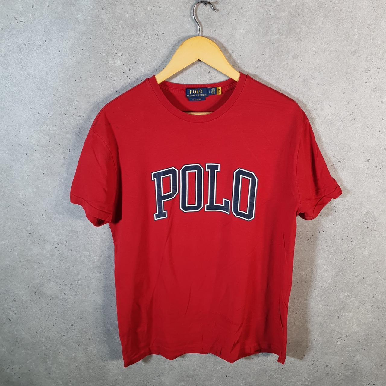 Vintage Ralph Lauren Polo T Shirt Men’s Small Red Classic Fit Pony