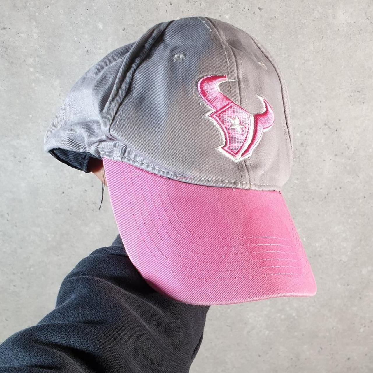Vintage New Era NFL Houston Texans Cap Womens USA Spellout Athletic Adjustable C8563