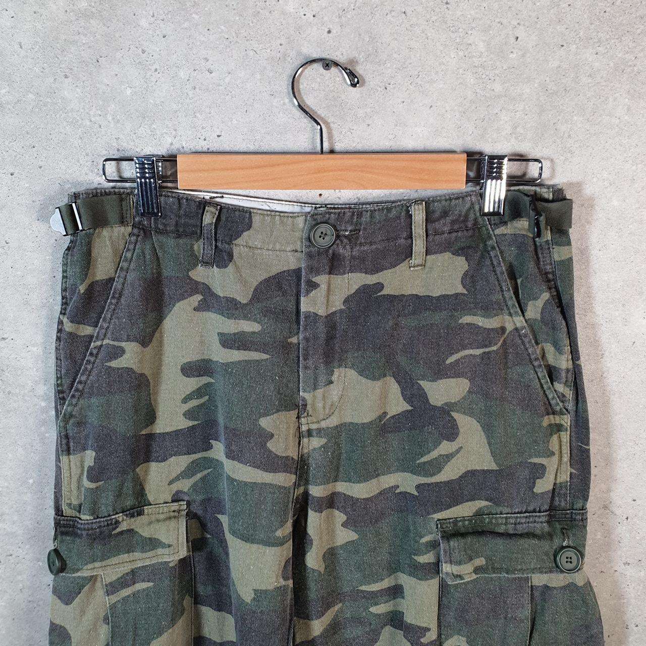 Vintage Fashion Nova Camouflage Army Cargo Trousers Mens Large Green RealTree Big Fish Vintage