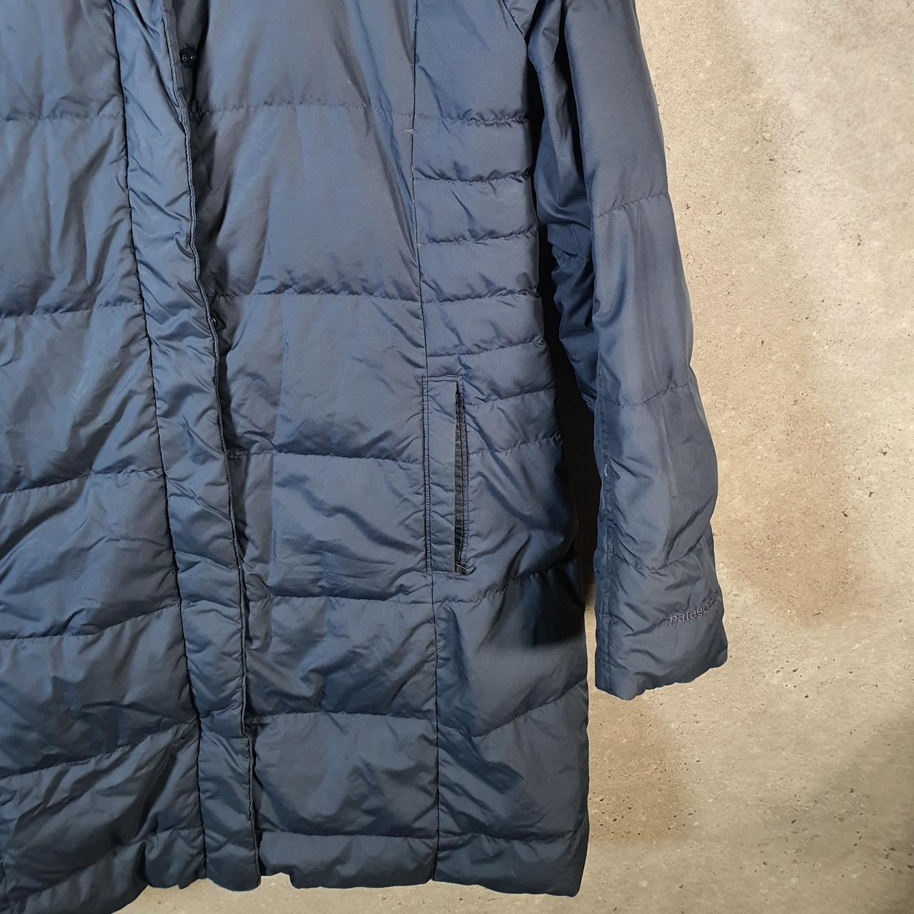 Vintage Patagonia Down With It Puffer Jacket Womens Medium Blue Full Zip Lightweight Big Fish Vintage