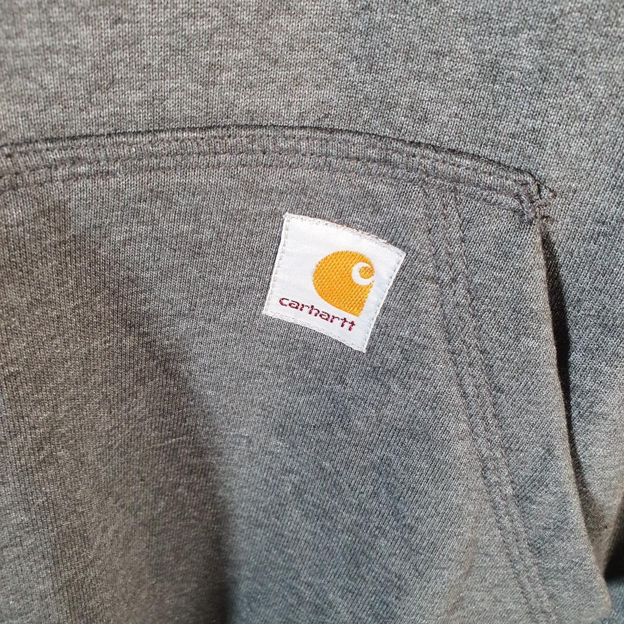 Vintage Carhartt Rain Defender Hoodie Men’s 2XL Grey 1/4 Zip Pullover Blank USA Loose Fit