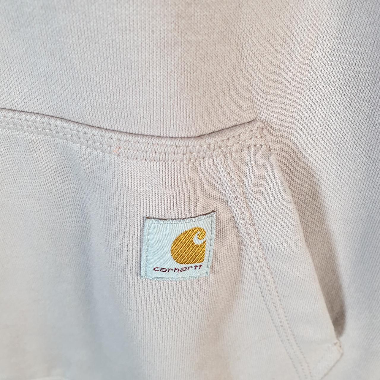 Vintage Carhartt Hoodie Womens Small Pink Pullover Blank USA Relaxed Fit