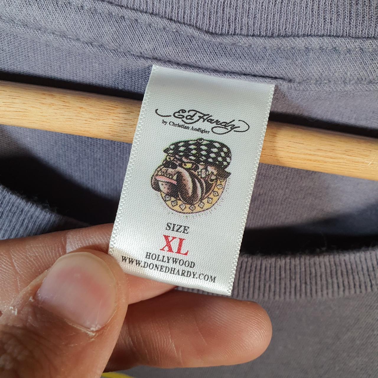 Vintage Ed Hardy T Shirt Men’s XL Christian Audigier Love Heart Graphic Skull Y2K