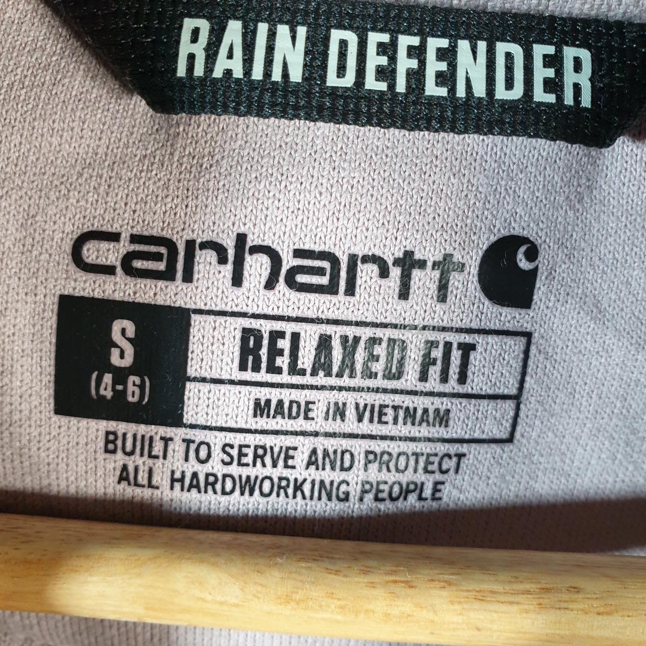 Vintage Carhartt Hoodie Womens Small Pink Pullover Blank USA Relaxed Fit