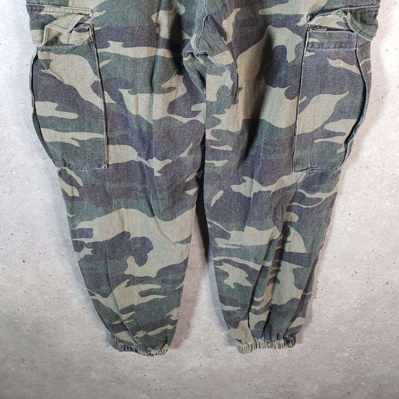 Vintage Fashion Nova Camouflage Army Cargo Trousers Mens Large Green RealTree Big Fish Vintage