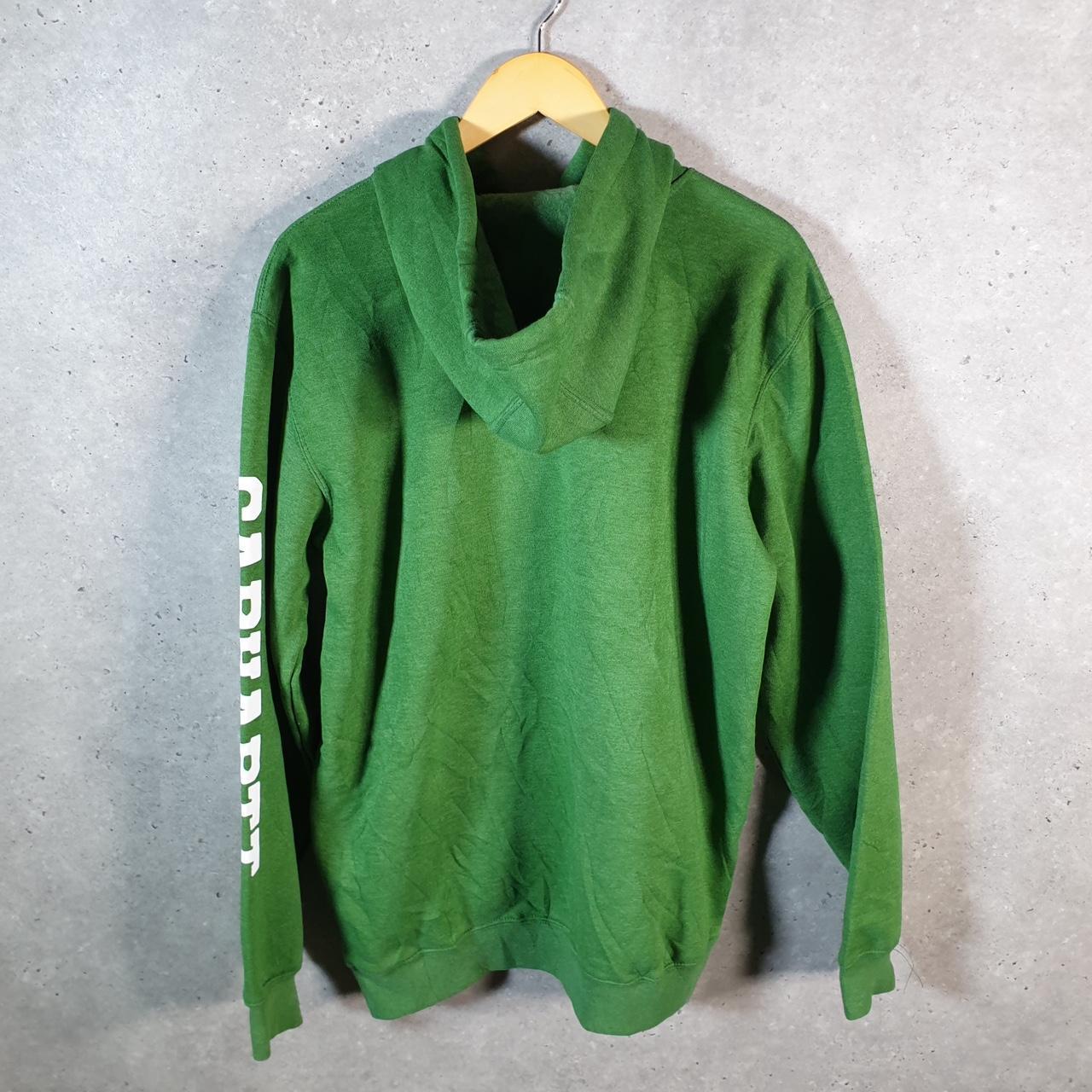 Vintage Carhartt Hoodie Men’s Medium Green Pullover Blank USA Loose Fit