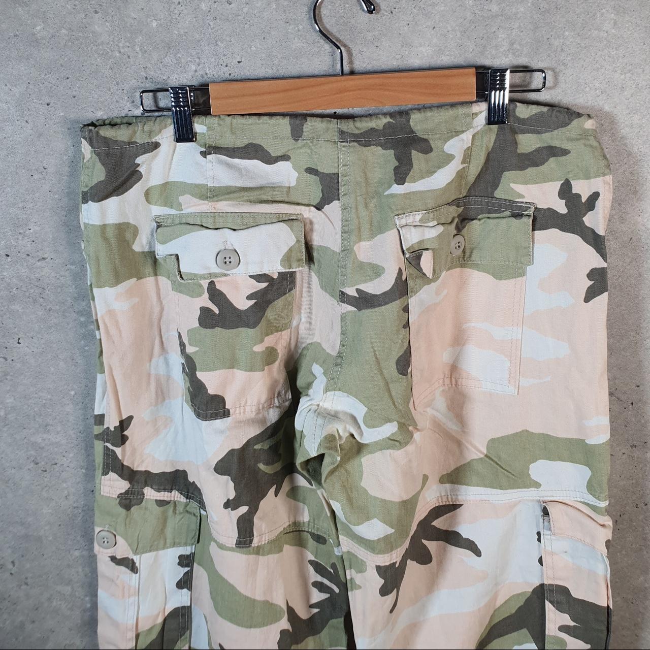 Vintage Rothco Camouflage Army Cargo Trousers Mens Large Green RealTree Big Fish Vintage