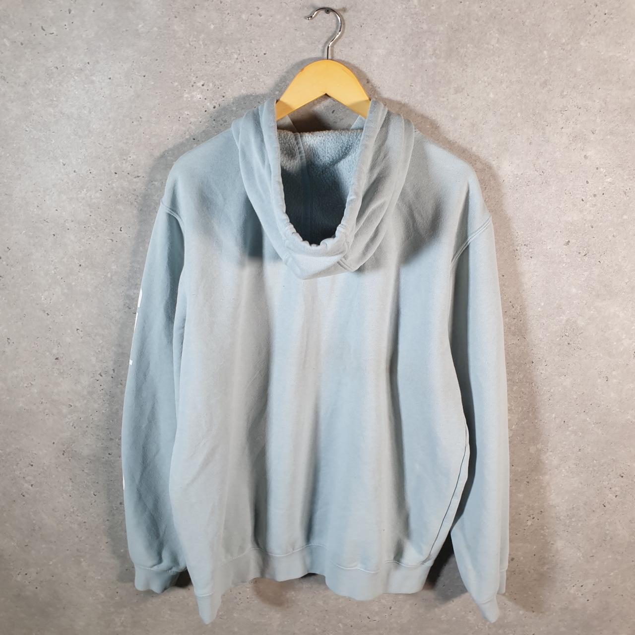 Vintage Carhartt Hoodie Men’s Large Baby Blue Pullover Blank USA Loose Fit