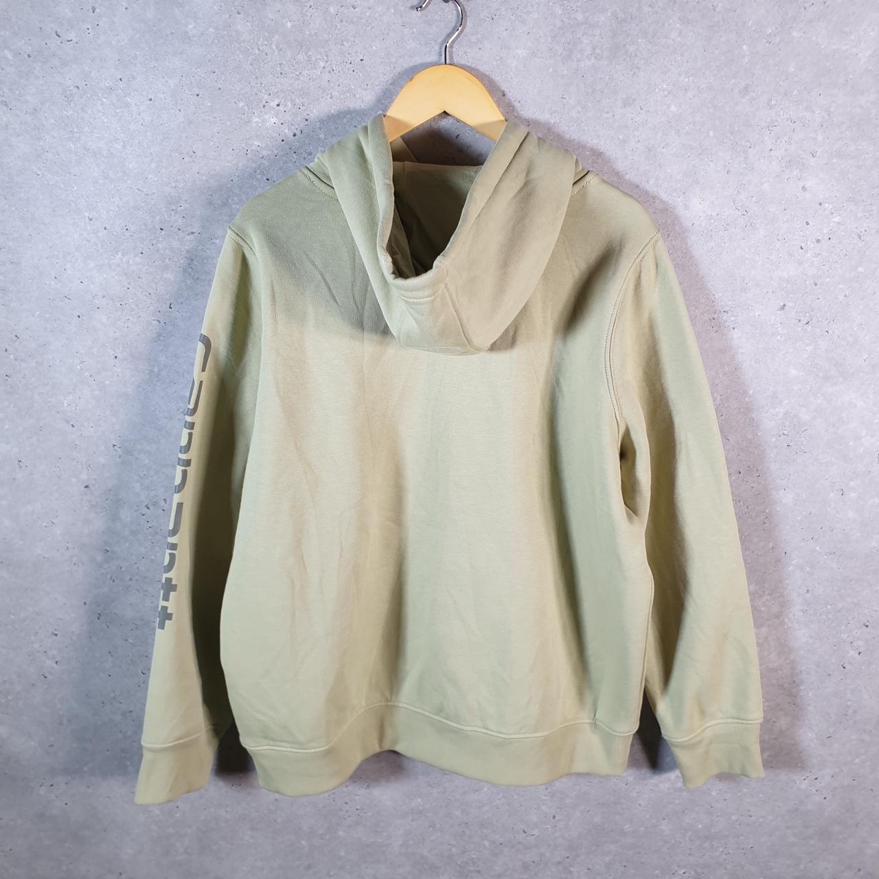 Vintage Carhartt Hoodie Womens XL Green Pullover Blank USA Relaxed Fit