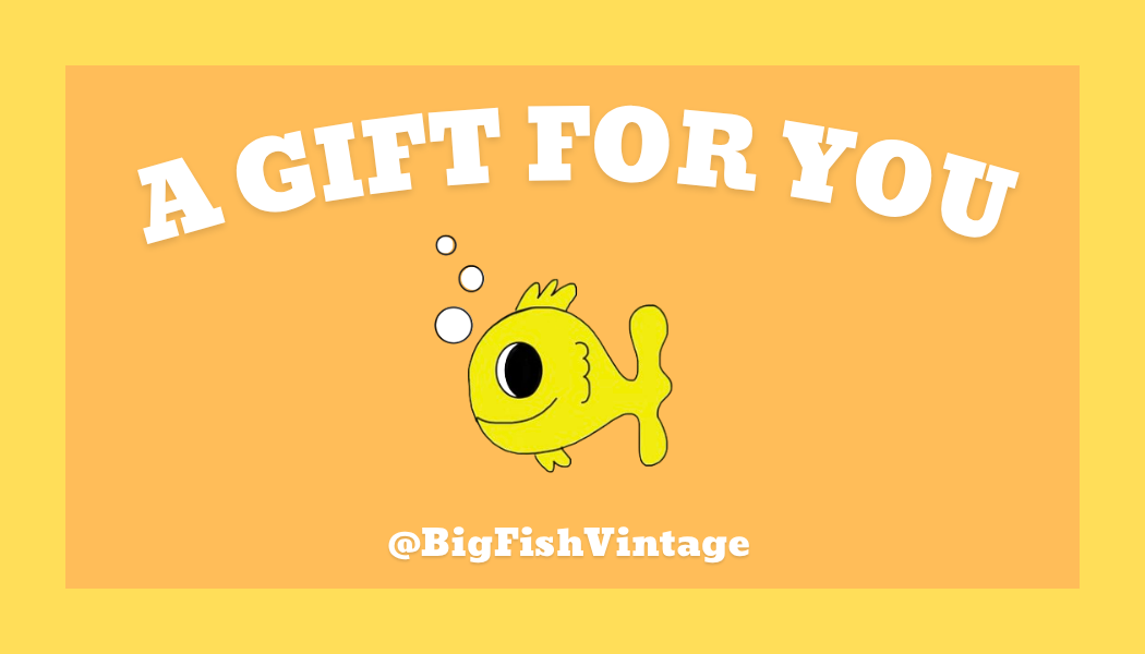 BIG FISH VINTAGE GIFT CARD