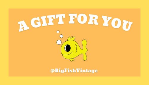 BIG FISH VINTAGE GIFT CARD