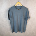 Vintage Abercrombie & Fitch Blank T Shirt Men’s Large Blue Casual Baggy C9944