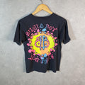 Vintage Bugle Boy Graphic USA 90s Single Stitch T Shirt Youth Medium Black
