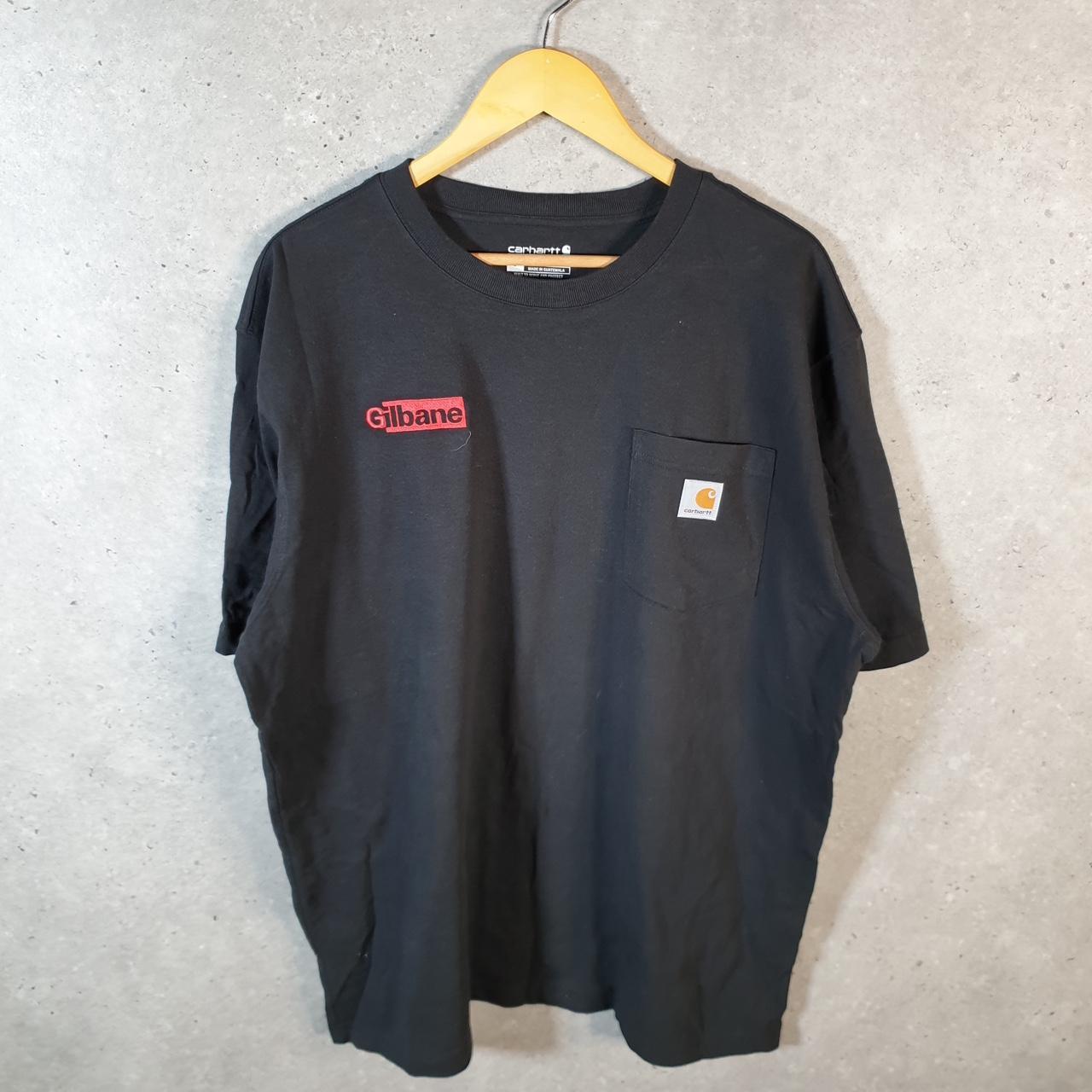 Vintage Carhartt Pocket T Shirt Men’s Large Black Workwear Chore Utility Loose Fit