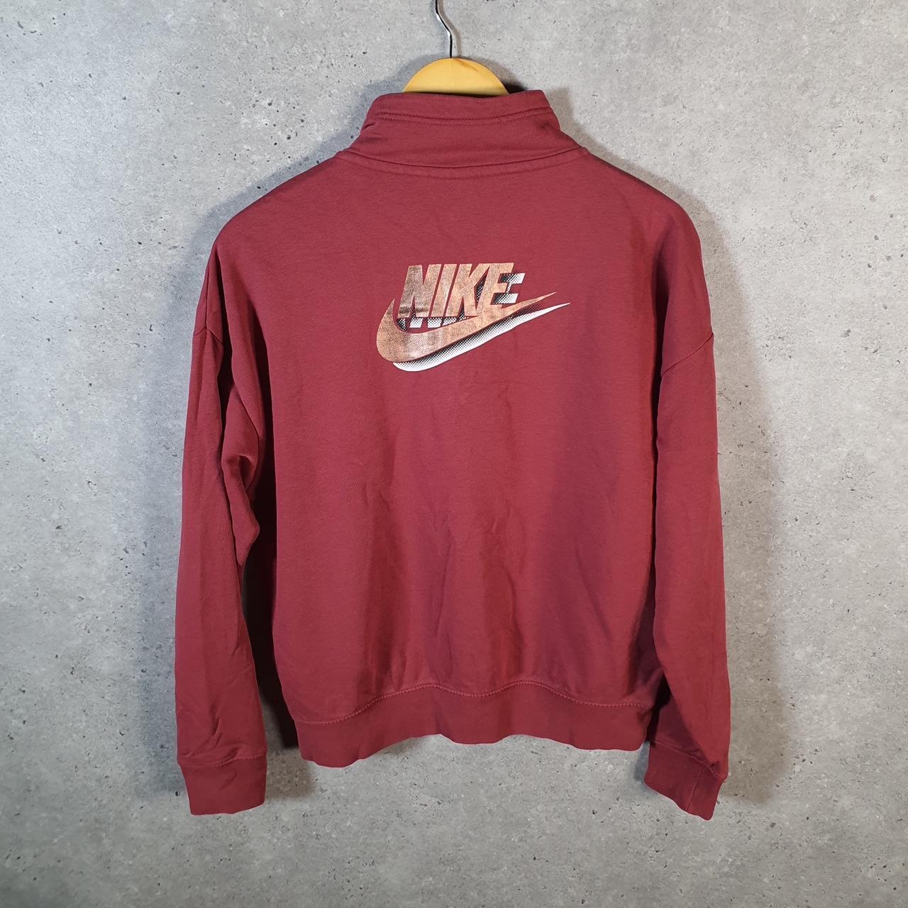 Vintage Nike 1/4 Zip Sweatshirt Womens XS Pink Swoosh Y2K Pullover Logo