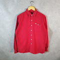 Vintage Ralph Lauren Button Down Shirt Men’s Medium Red Classic Fit Cotton