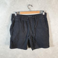 Vintage U.S. Polo Assn. Chino Shorts Jorts Cargo Mens Medium Black Baggy Cotton