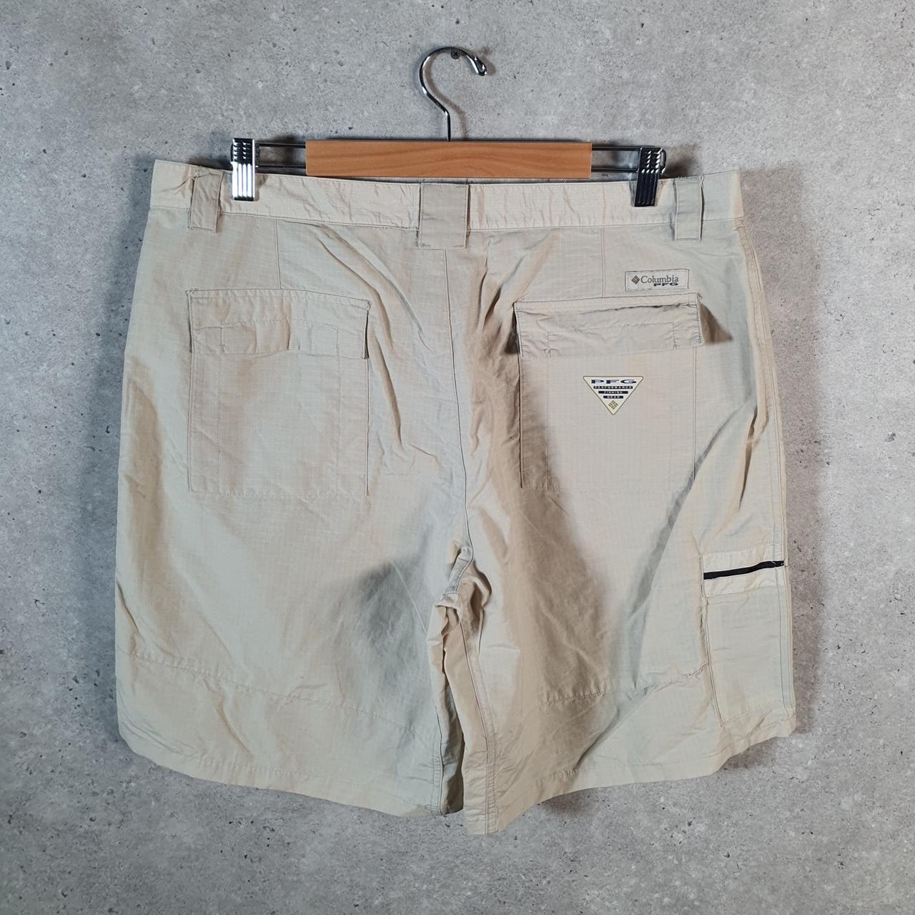 Vintage Columbia Shorts Jorts Cargo Men’s W38 Brown Athletic Hiking Fishing Gear A4409