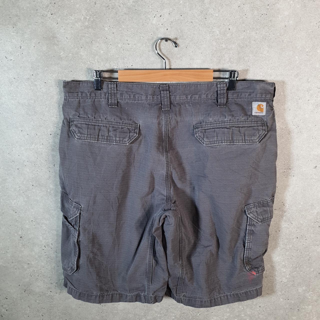 Vintage Carhartt Baggy Carpenter Shorts Jorts Cargo Men’s W40 Grey Relaxed Fit Workwear A4833