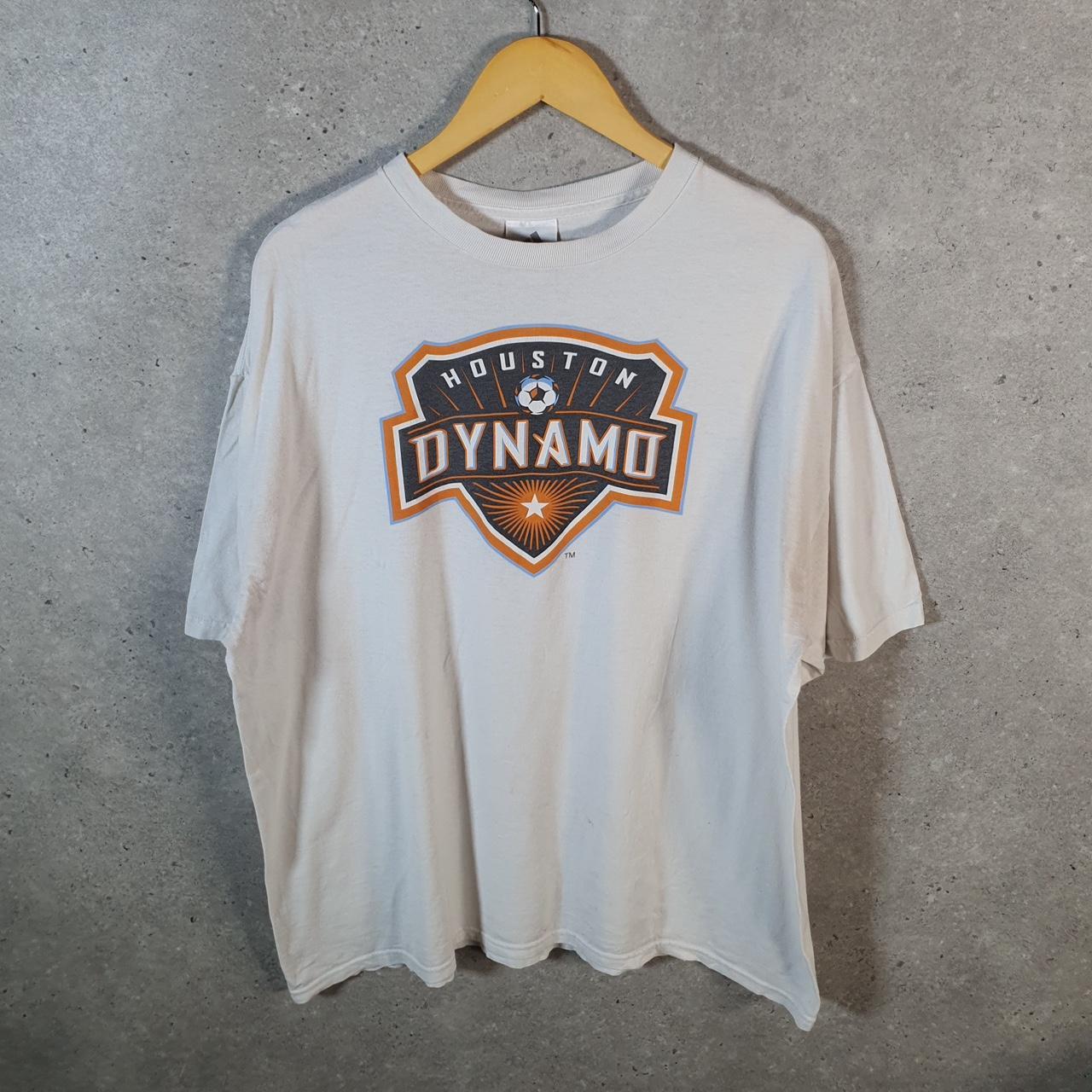 Vintage Adidas 90s Houston Dynamo Texas Soccer T Shirt Men’s XL White Logo Athletic
