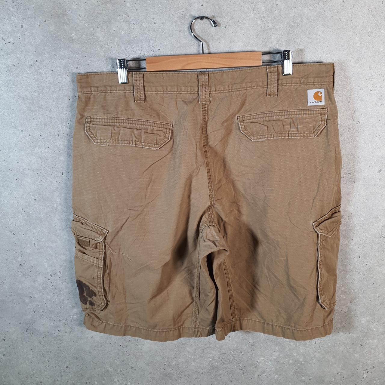 Vintage Carhartt Baggy Carpenter Shorts Jorts Cargo Men’s W40 Brown Relaxed Fit Workwear Big Fish Vintage