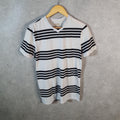 Vintage Ecko Unltd. Y2K T Shirt Men’s White Small Striped Casual Sports Logo Athletic C9966