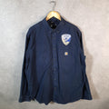 Vintage Carhartt Shirt Button Down Mens XL Blue Rugged Flex Chore Utility Relaxed - Big Fish Vintage