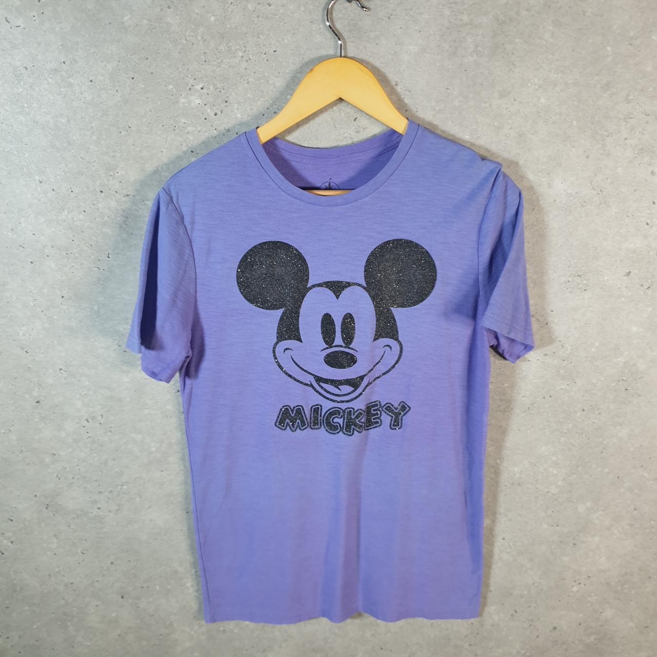Vintage Disney Land Mickey Mouse T Shirt Men’s Small Purple Logo Graphic Cartoon