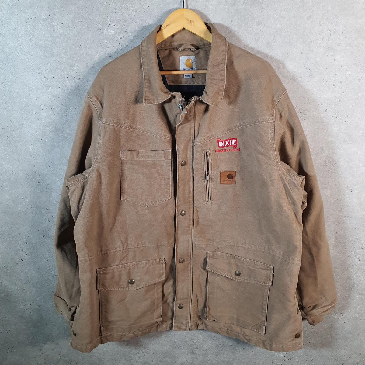 Vintage Carhartt Duck Rancher Quilted Jacket Men’s XL Brown Workwear USA G2103