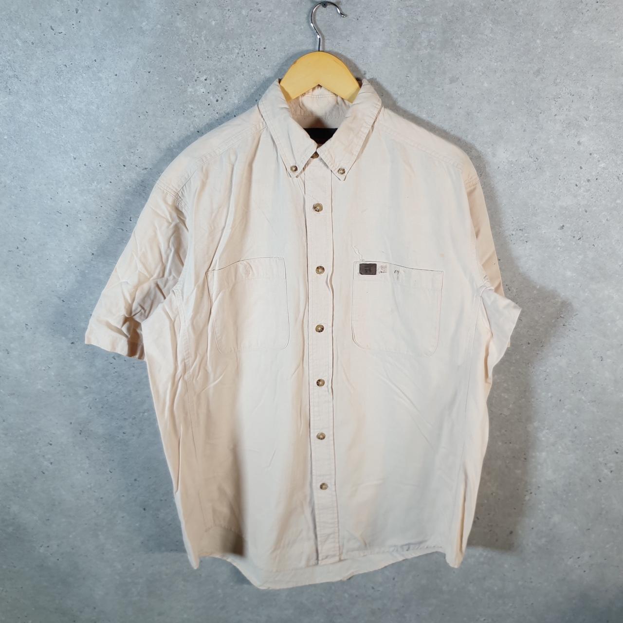 Vintage Riggs Workwear Wrangler Shirt Men’s XL Brown Cotton Custom Fit