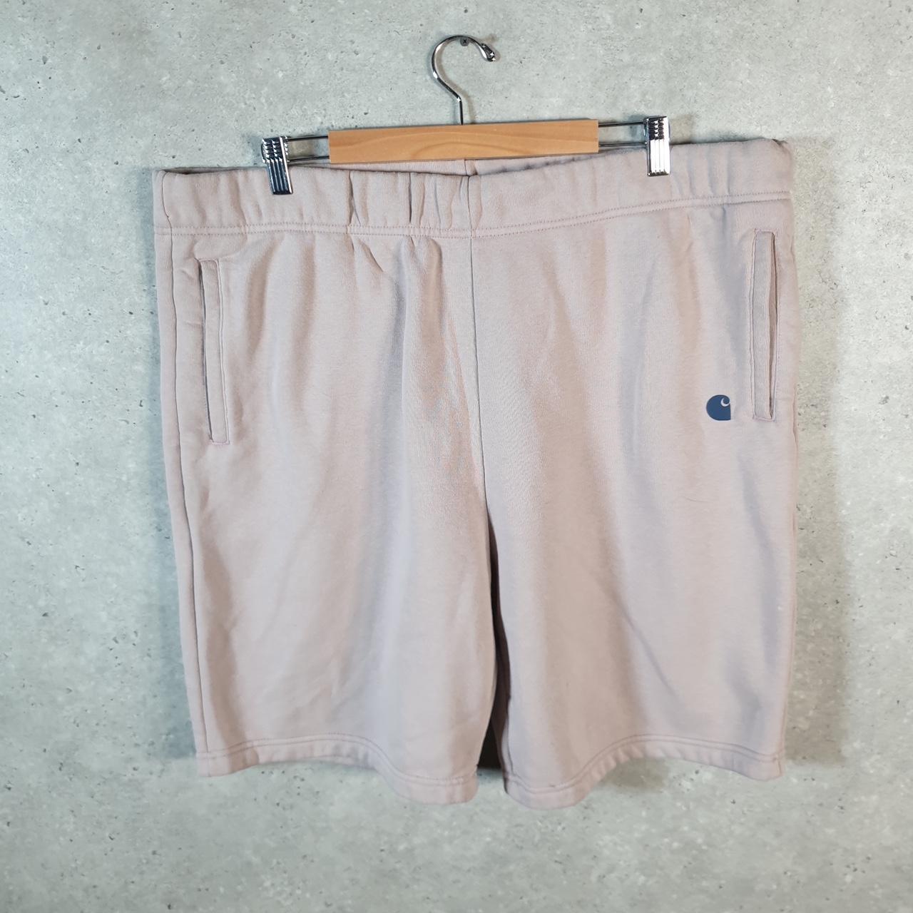 Vintage Carhartt Baggy Sweat Shorts Jorts Cargo Men’s XL Beige Relaxed Fit Workwear