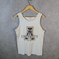 Vintage Champion Arkon University Spellout Logo Vest Men’s Large White USA Athletic