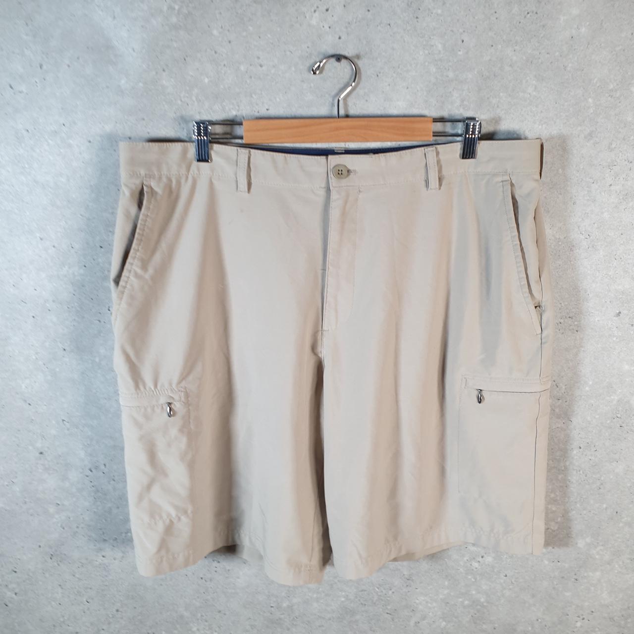 Vintage Izod Golf Chino Shorts Jorts Cargo Men’s W40 Brown Baggy Cotton