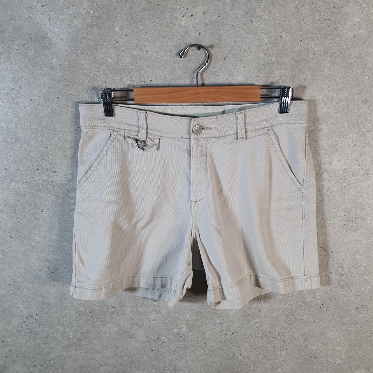 Vintage Lee Baggy Shorts Jorts Cargo Womens W32 Beige Relaxed Cargo