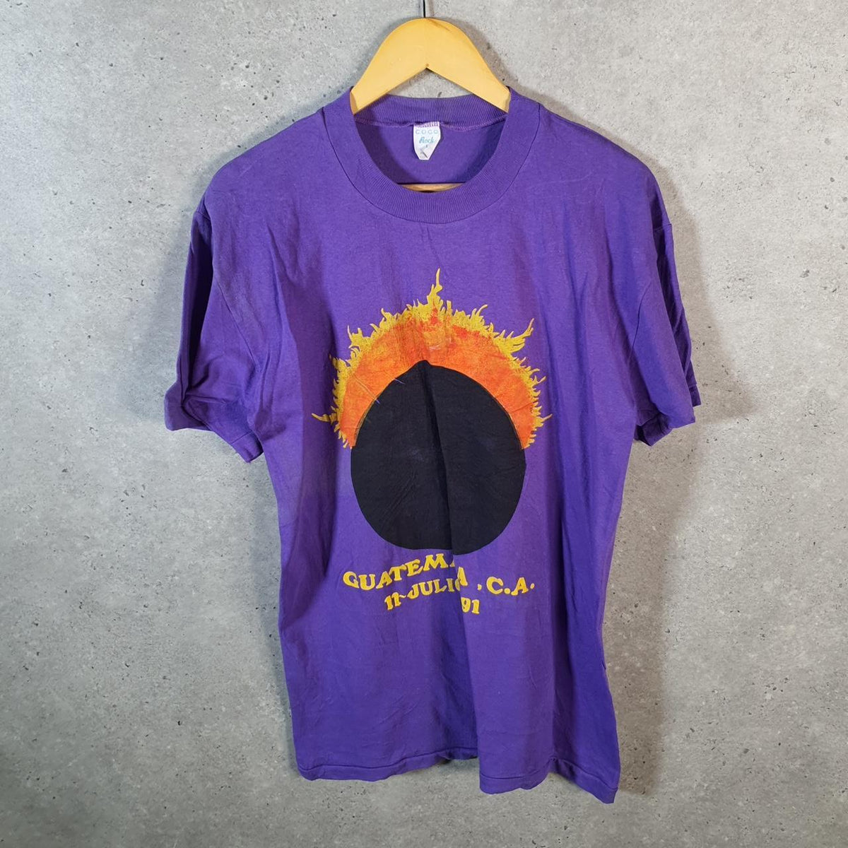 Vintage Coco Rock Guatemala 1991 USA Single Stitch T Shirt Men’s Large Purple