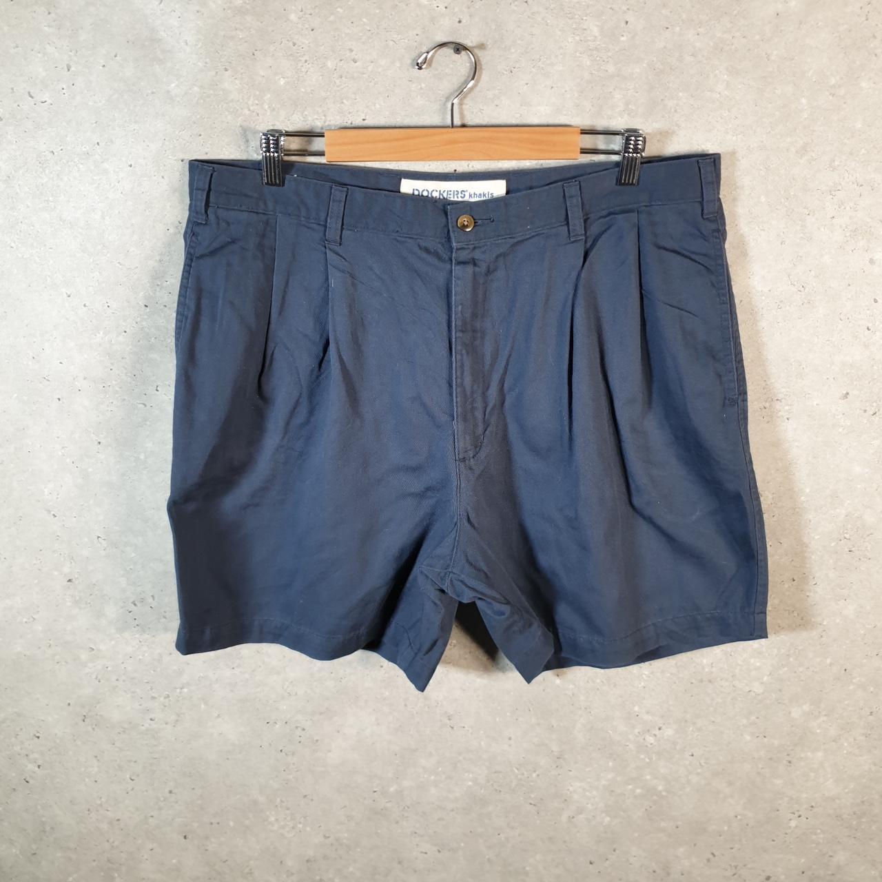 Vintage Dockers Shorts Jorts Cargo Men’s W38 Navy Blue Baggy Cotton