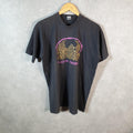 Vintage Fruit of the Loom Fulton Firebirds 90s Single Stitch T Shirt Men’s Large Black C8135