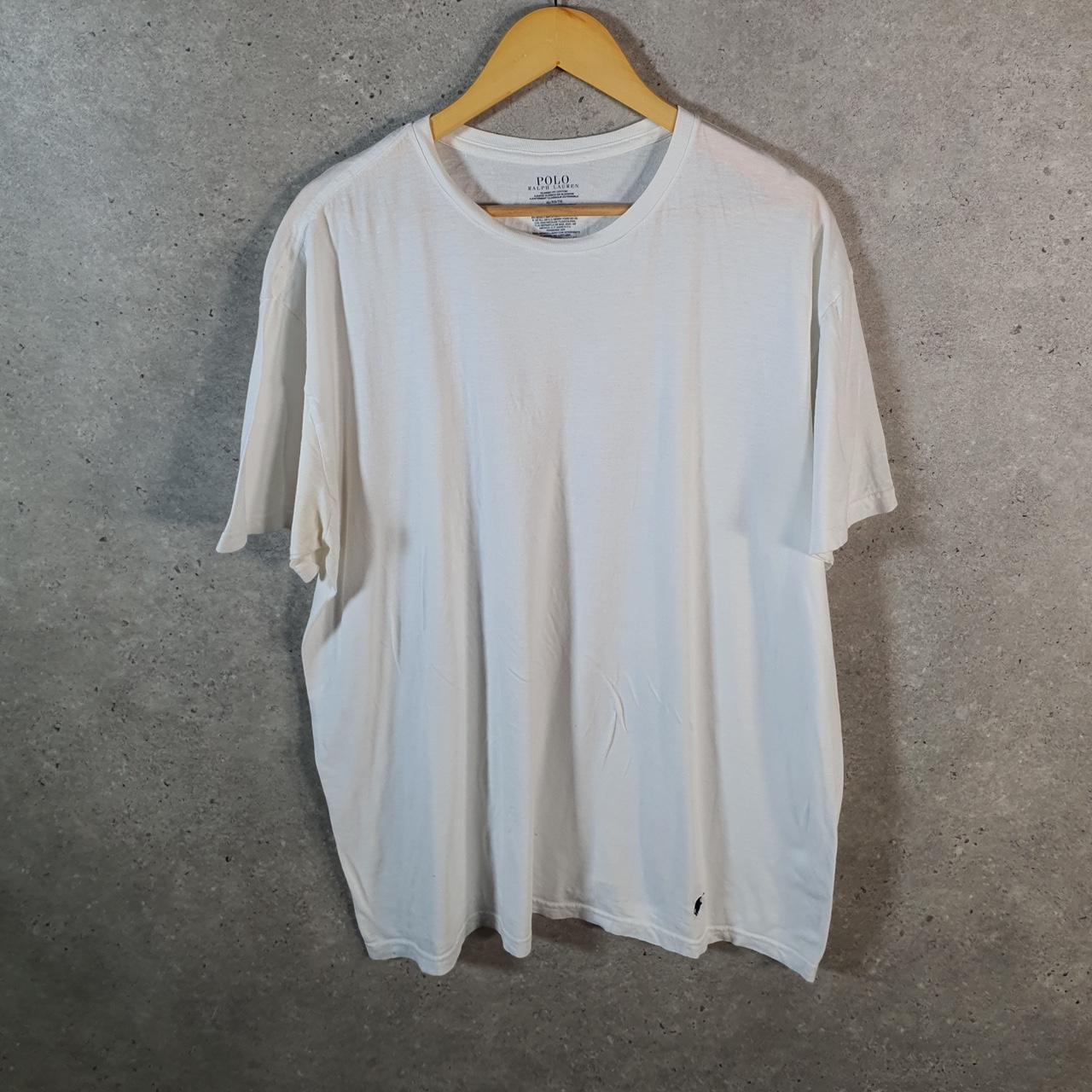 Vintage Ralph Lauren Polo Sport T Shirt Men’s XL White  Classic Fit Embroidered Pony C8712