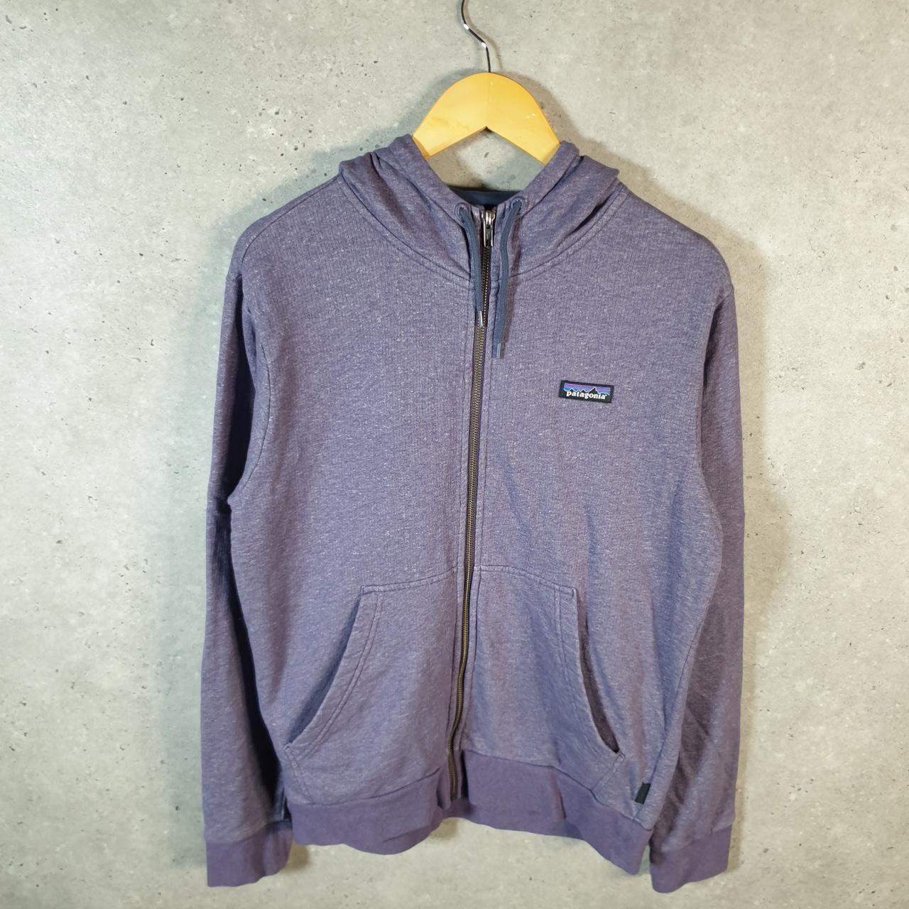 Vintage Patagonia French Terry Hoody Hoodie Men’s Small Purple Full Zip