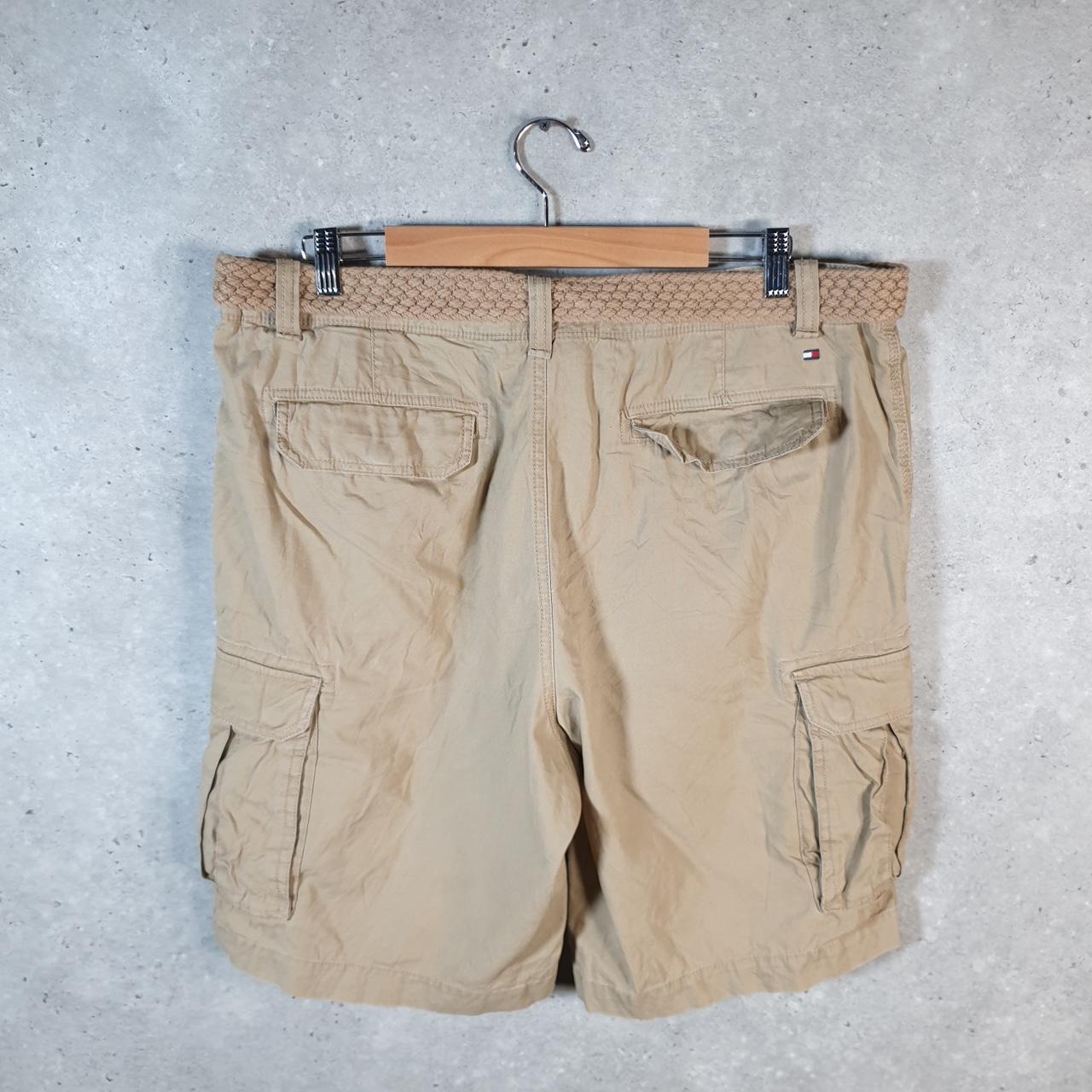 Vintage Tommy Hilfiger Chino Shorts Jorts Cargo Men’s W36 Brown Baggy Cotton