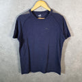 Vintage Puma Spellout T Shirt Mens Small Navy Blue Sports Logo Athletic