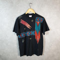 Vintage SunBelt Sportswear Graphic 90s Single Stitch T Shirt Men’s Large Black