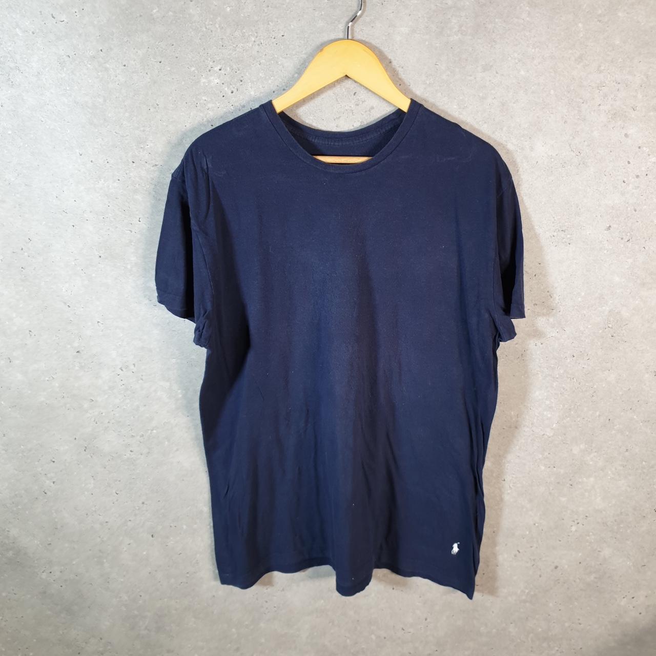 Vintage Ralph Lauren Polo T Shirt Men’s Large Blue Embroidered Classic Fit Pony C9155